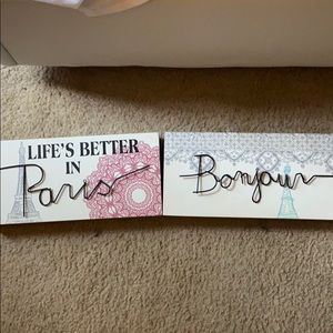 Paris wall hangings